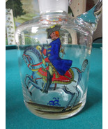 CRYSTAL BOTTLE DECANTER CAVALIER POLISH 8 1/4 X 4&quot; RARE - $1,982.83 MXN