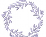 Rustik Wedding Style / Floral Frame for Monogram Machine Embroidery Desi... - $3.50