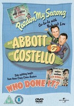 Abbott And Costello: Pardon My Sarong/Who Done It? DVD (2012) Bud Abbott, Pre-Ow - £13.93 GBP
