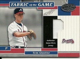 2002 Leaf Certified Materials Fabric Of The Game Position Tom Glavine 148 34/50 - £15.76 GBP