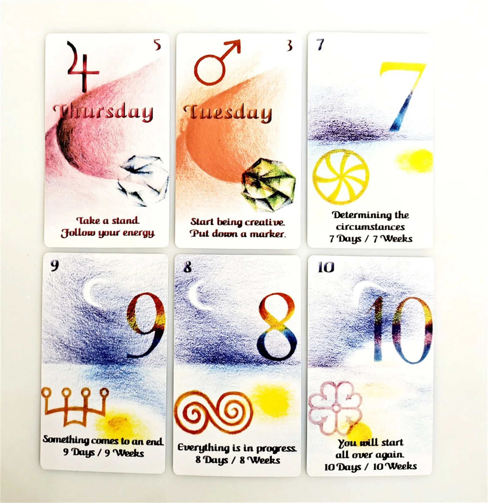 Play 33 Pcs New Cards Of Time Tarot Cards Oracles Deck Mysterious Divination Tar - £23.10 GBP