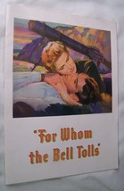 1943 FOR WHOM THE BELL TOLLS MOVIE PROGRAM GARY COOPER INGRID BERGMAN - $9.89