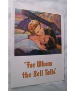 1943 FOR WHOM THE BELL TOLLS MOVIE PROGRAM GARY COOPER INGRID BERGMAN - $9.89