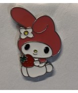 Sanrio My Melody With Strawberry Enamel Lapel Hat Pin - £5.54 GBP