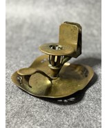 Victorian Antique Brass Candle Holder with Wick Trimmer, Pat. 16482 Cham... - $2,375.85 MXN