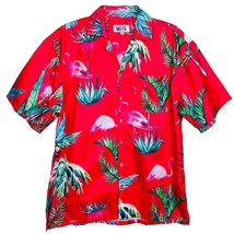 Uzzi Amphibious Gear Mens Pink/Red Aloha Hawaiian Shirt Medium - £19.56 GBP