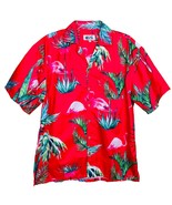 Uzzi Amphibious Gear Mens Pink/Red Aloha Hawaiian Shirt Medium - $22.76