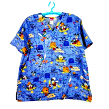 Disney Women&#39;s Halloween Scrubs Top Size Large - £10.58 GBP