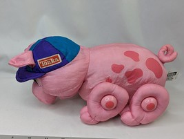 Tonka Soft Walkin Pet Pig Plush Nylon 1996 Hasbro Stuffed Animal Toy - £30.81 GBP