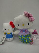Lot of 2 Sanrio Hello Kitty 7” Mermaid Plush Doll &amp; Itty bitty plush - £19.78 GBP