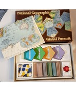 National Geographic Global Pursuit Board Game VTG 1987 Geography Map Edu... - £10.31 GBP