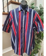 Nautica Men&#39;s Blue 100% Cotton Collared Half Sleeve Casual Button Down S... - $31.45 CAD