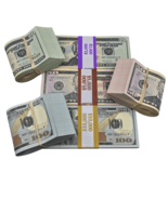 $34,000 Full Print New Series Bands Prop Money Stacks Mix - £62.70 GBP