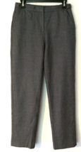 Lands&#39; End dress pants size 4 P womens gray lined 100% wool - £11.65 GBP