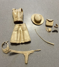 vtg Marx Johnny West Jane West Doll  Accessories cloths 1960s gun holster bag lo - £19.42 GBP