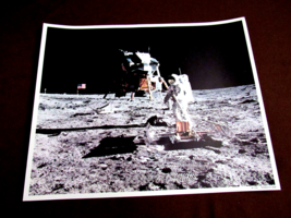 NEIL ARMSTRONG BUZZ ALDRIN APOLLO 11 TRANQUILITY BASE VINTAGE 17X21 COLO... - $118.79