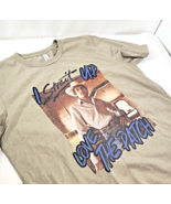 I Strait UP LOVE THE PATCH  George Strait Tan Tee Shirt Size Large Bella... - $170.99 MXN