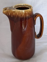 Vintage Hull Brown Glazed Ovenproof USA 11&quot; Coffee Pot Pitcher Drip Ware Pottery - £11.63 GBP