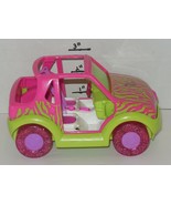 2001 Origin Mattel Polly Pocket Pink Gree Zebra 6&quot; Jeep Car Toy - $276.11 MXN