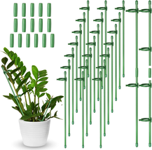 30 Pcs Adjustable Plant Support Stakes Garden, 12 Inch (Green) - £25.97 GBP