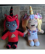 IAMSANNA MOODY &amp; SANNA UNICORN PLUSH RARE 2020 RED PIZZA ROBLOX YOUTUBE 14” - $131.34