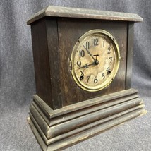 VINTAGE INGRAHAM WOOD MANTEL CLOCK For Parts Or Repair - $36.63