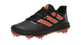 Adidas Men Adizero Afterburner 8 Metal Baseball Cleats Black / Orange Si... - $79.20