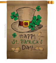 St Pats Hat House Flag Patrick 28 X40 Double-Sided Banner - £29.64 GBP