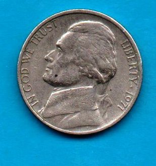 1971 P Jefferson Nickel - Light Wear - About XF - $0.05