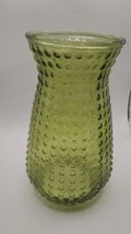 Vintage Fenton Hobnail Green Glass Vase 10&quot; - £23.00 GBP