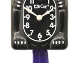 Black Kit-Cat Klock  Yellow Bow  Purple Tale Clock (15.5″ high) - $89.95