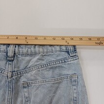 Divided H&M Women's Blue Cotton Rear Slit Denim Skirt Size 4 image 6