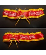 Name &amp; Date sports team garter + You&#39;re Next basketball baseball footbal... - $39.00