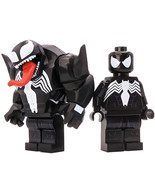 Comic Venom &amp; Symbiote Spider-Man 2-In-1 Custom Minifigures - $291.90 MXN