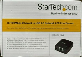 StarTech.com - PM1115U2 - 10/100Mbps Ethernet to USB 2.0 Network Print Server - £70.66 GBP