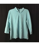 Croft &amp; Barrow Signature  Polo with Zipper - Blue XL - $16.17 CAD