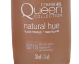 COVERGIRL Queen Natural Hue Q715 Liquid Make Up Foundation Almond Glow 1... - £7.88 GBP