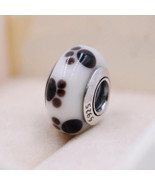 925 Sterling Silver Handmade Glass Lampwork Paw Murano Glass Charm Beads - $8.50 CAD