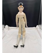Russ 1652 Pierrot Porcelain Doll No Clothes Teardrop Green Eyes Black He... - £7.65 GBP