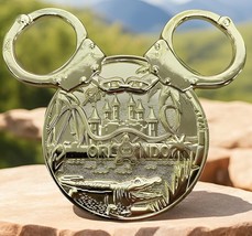 Mickey Club House Challenge Coin Gold Plated Secret Service Disney Minnie Ears - £11.76 GBP