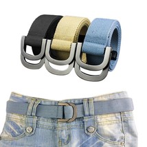 Plus Size Long Double D Rings Web Belt for Men and Women 38mm/1.5inch Strap - $12.99