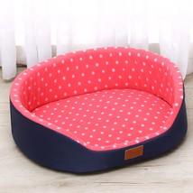 Pet Bed Warm Dot Pattern Top Quality Dog House Sofa Kennel Soft Fleece P... - £28.32 GBP+