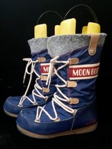 Technica The Original Moon Boot Blue Monaco Felt Boots US 5 - $148.50