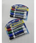 (2) Expo Dry Erase Markers Chisel Tip 5pk Blue BLK Red Purple Green COMB... - $7.97