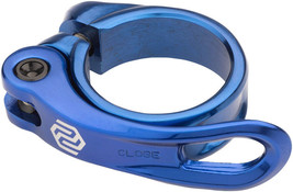 Promax QR-1 Quick Release Seatpost Clamp - 34.9mm, Blue - £29.14 GBP