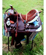 18&quot; Western Cordura Trail Barrel Pleasure Horse SADDLE Bridle Tack Brown... - $6,433.64 MXN
