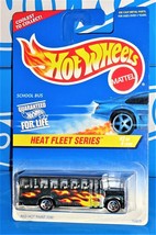 Hot Wheels 1997 Heat Fleet Series #538 School Bus Mtflk Green w/ 5SPs - £3.16 GBP