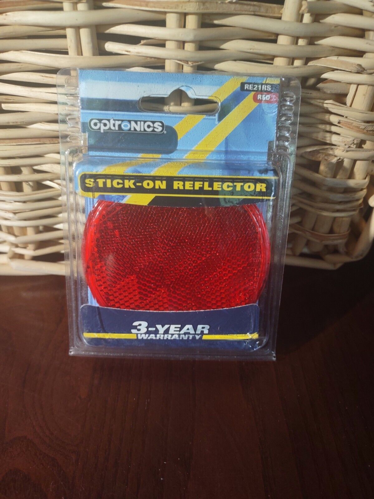 Optronics RE21RS Round Reflector 3&quot; RED - $8.79