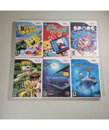 Nintendo Wii Games Lot Of 6 SpongeBob, Rabbids, Spore, Big10, Sea Monste... - £22.87 GBP