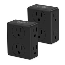 Multi Plug Outlet Splitter, Multiple Outlet Extender Box With 6 Electric... - £18.82 GBP